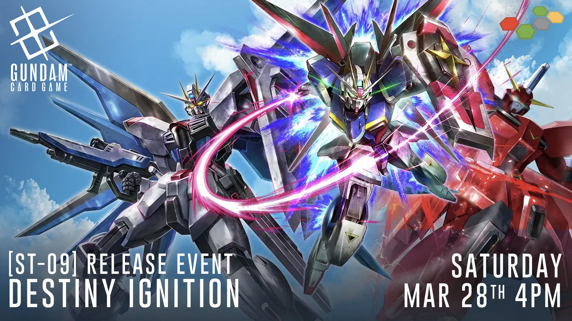 Destiny Ignition [ST09] Release Event | Gundam Card Game — Top